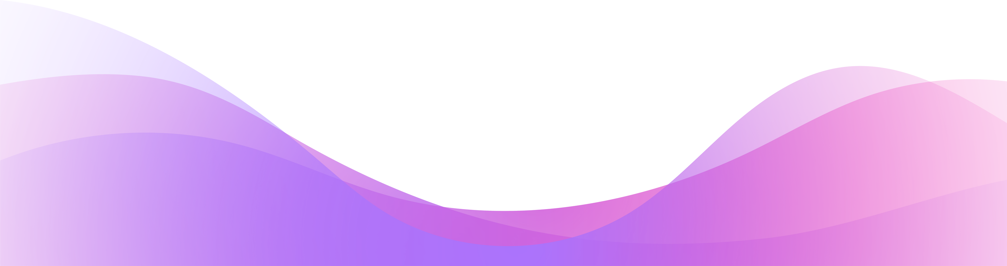 Purple Wave Abstract Transparent Gradient Footer