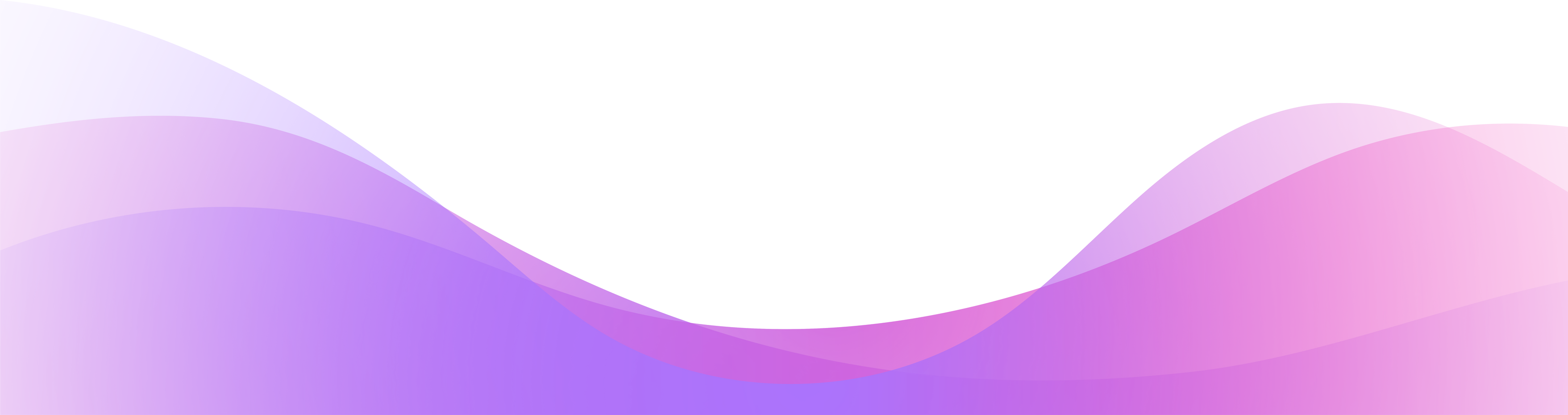 Purple Wave Abstract Transparent Gradient Footer